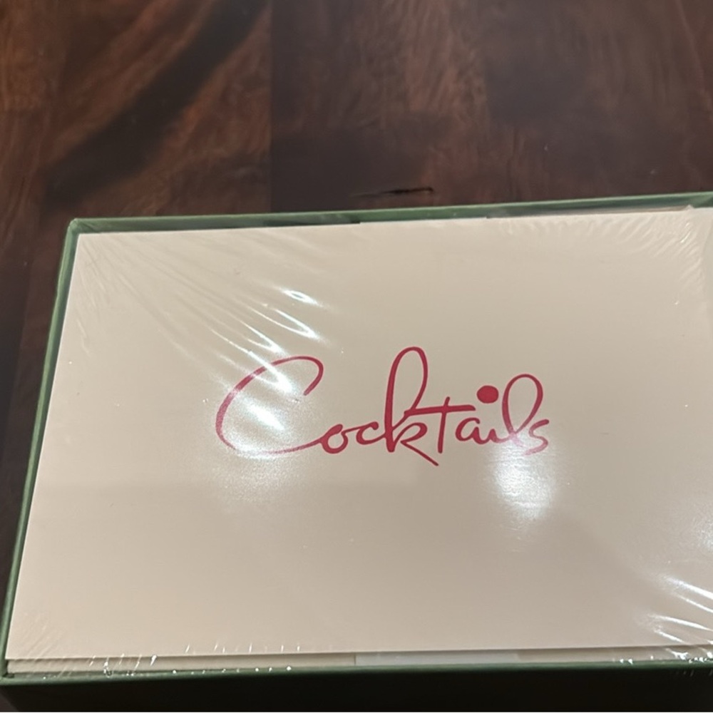 Kate Spade Cocktails' party invitations